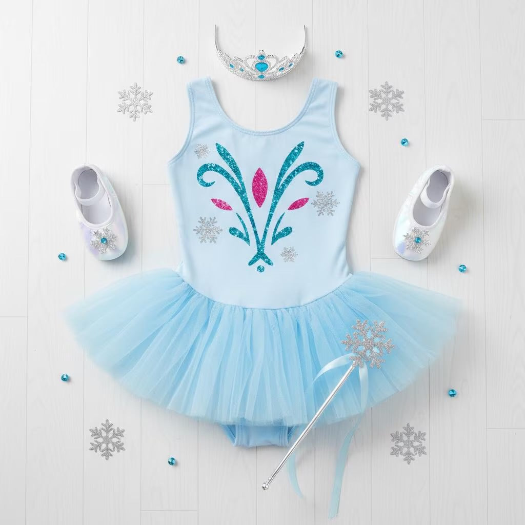 Elsa dress tutu leotard