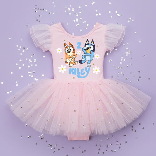 Bluey personalized tutu leotard