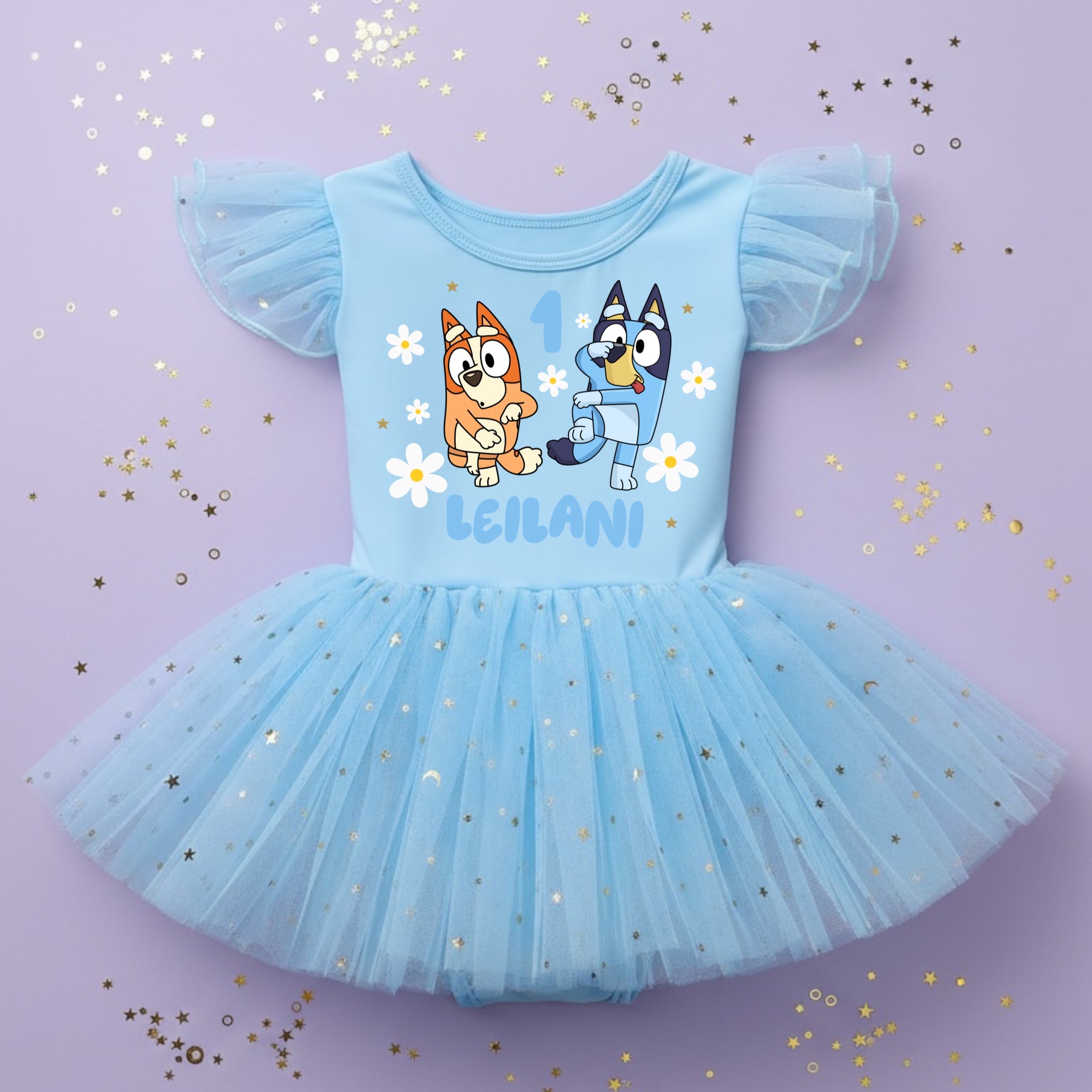 Bluey personalized tutu leotard